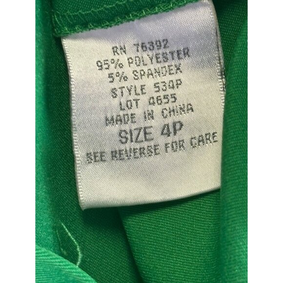 Olivia Matthews Dress Women's 4P Green cocktail dress w/cap sleeve missing Belt - Picture 12 of 12